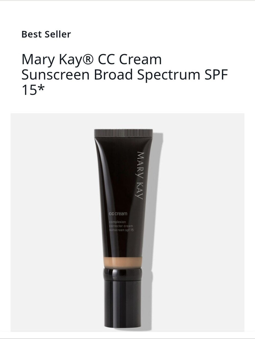 Mary Kay 🖤 Deep CC Cream SPF 15 deep